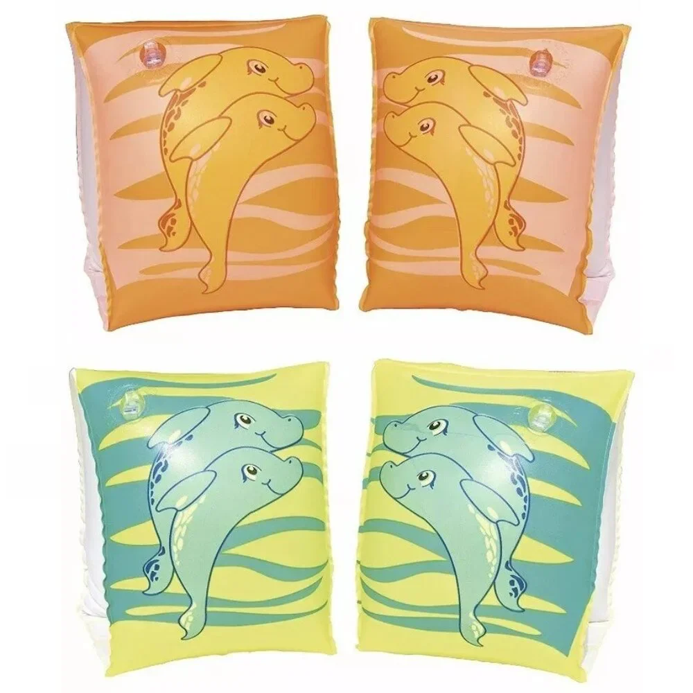 🆕 🎁 10/$25 New 4 dolphin arm floaties. Dolphin images.